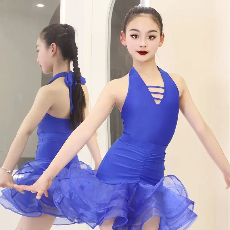 

Children Cha Cha Rumba Samba Tango Latin Dance DressGirls Ballroom Dance Dresses Dance SkirtChildrenLatin Practice Dress Clothes
