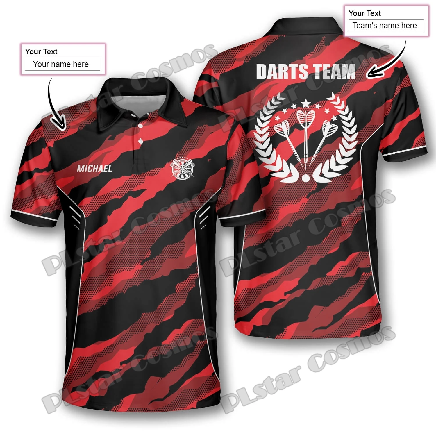 

Set Darts Fire Custom Darts Shirts for Men 3D Printed Fashion Men's Polo Shirts Summer Casual Unisex Premium Polo Shirt PLP38