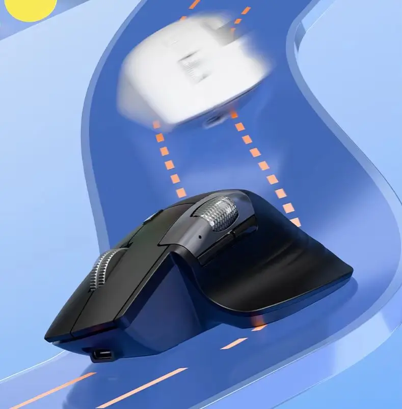 2.4G Wireless Bluetooth Tri-Mode Rechargeable Mouse DPI Adjustable Ergonomic Office Slient Optical Mouse For PC Computer Laptop