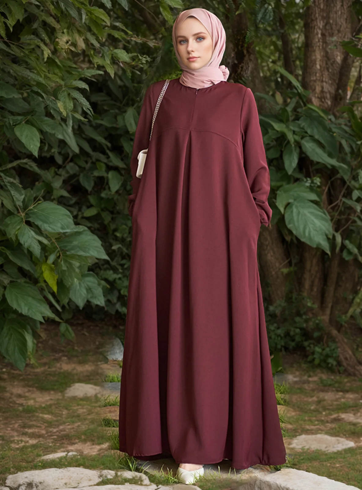 Casual Eid Mubarak Moda musulmana Abayas para mujeres Turquía Abaya gasa Dubai Kaftan vestido bata mujer caftán marroquí