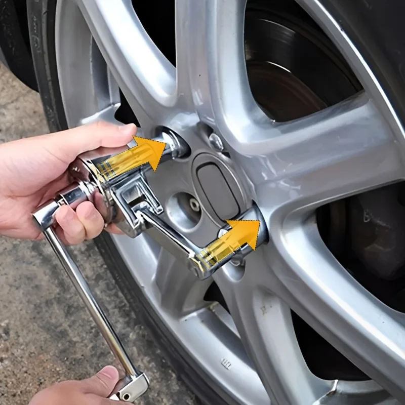 

12 Drive Torque Multiplier 320NM Lug Nut Remover 16 Times Trans Speed Labor Saving Wrench with 3 Free Socket Lug Wrench