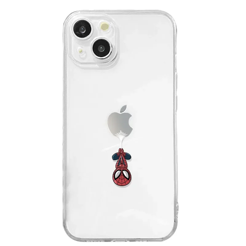 Cartoon Marvel Spider Man Inverted Spider Web Phone Case For iPhone16 15 14 13 12 11 ProMax XR XSMax 7 8Plus MINI Y2K Cool Cover - náhled 5
