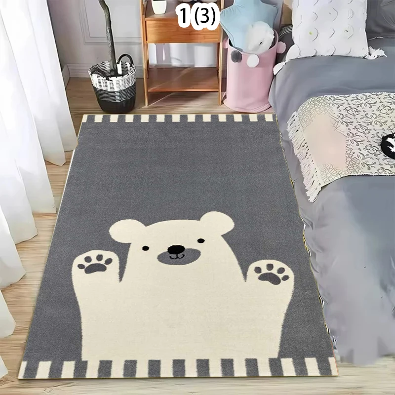 Kids Cartoon Animal Pattern Area Carpet Mat Rug Home Decoration Non Slip Bedroom Floor Rug Living Room Decoration