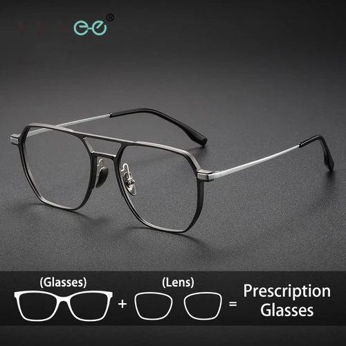 VICKY moda nuevo diseño titanio negocios Anti-luz azul gafas de lectura personalizable prescripción fotocromática 20239