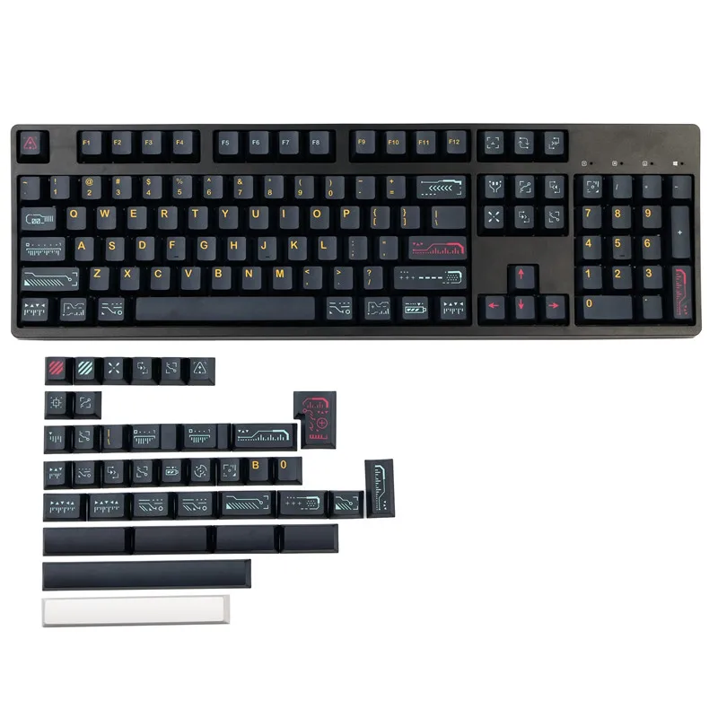 142 Keys GMK Awaken Keycaps Cherry Profile PBT 5-side Dye Sublimation Keycap For Cherry MX Switch Mechanical Keyboard Caps