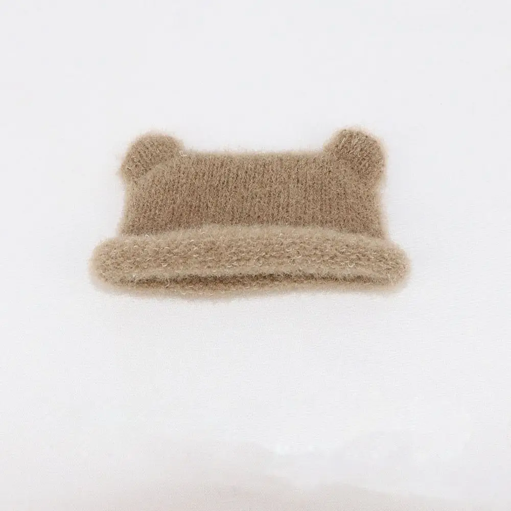 Mini Dollhouse Miniature Hat 5 Styles Doll House Ornament Tassel Straw Hat Handmade Knitted Hat Accessories 10cm Cotton Dolls