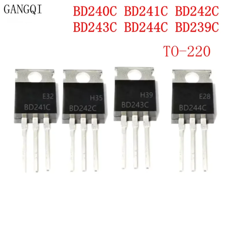 10PCS/Lot BD239C BD240C BD241C BD242C BD243C BD244C BDX53C BDX54C BDX33C BDX34C BDW93C BDW94C TO220 New IC TO-220
