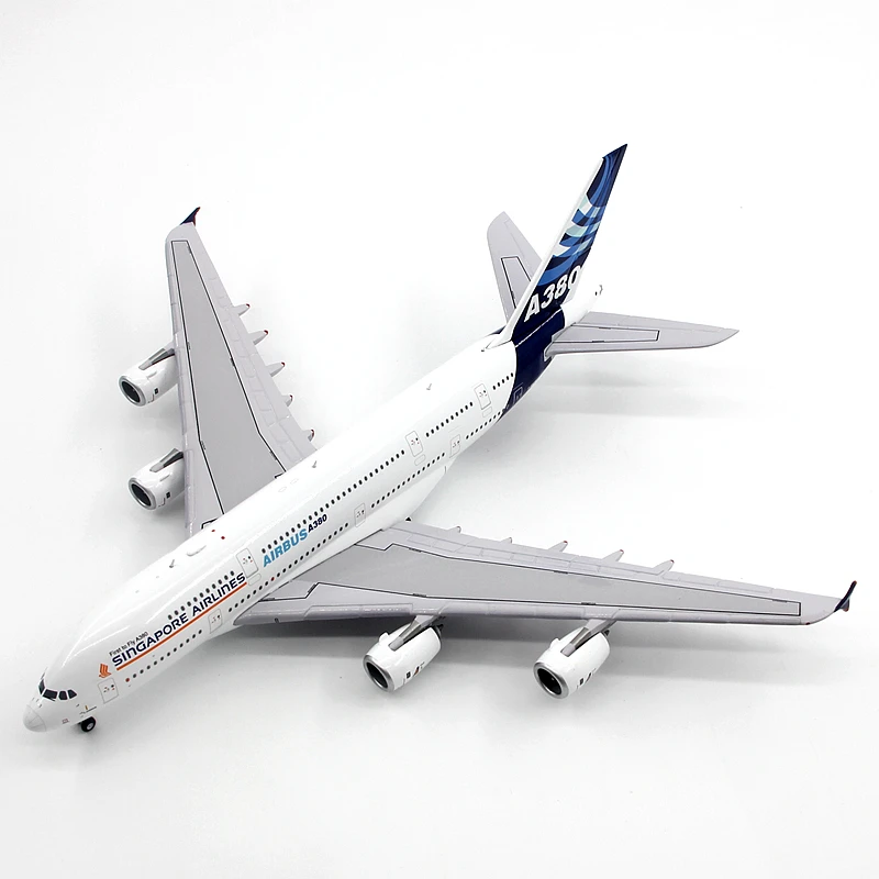 

Diecast 1:400 Scale Singapore Airlines A380 F-WWOW Original Finished Alloy Airplane Model Simulation Static Collectible Toy Gift