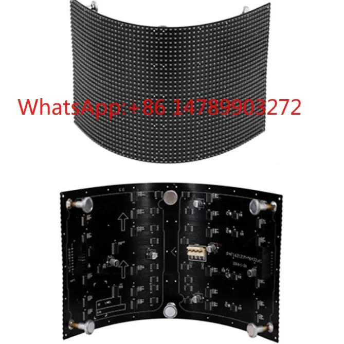 P5 Flexible Soft LED Display Module 320x160mm Curved Cylinder Indoor Advertising Screen Panel