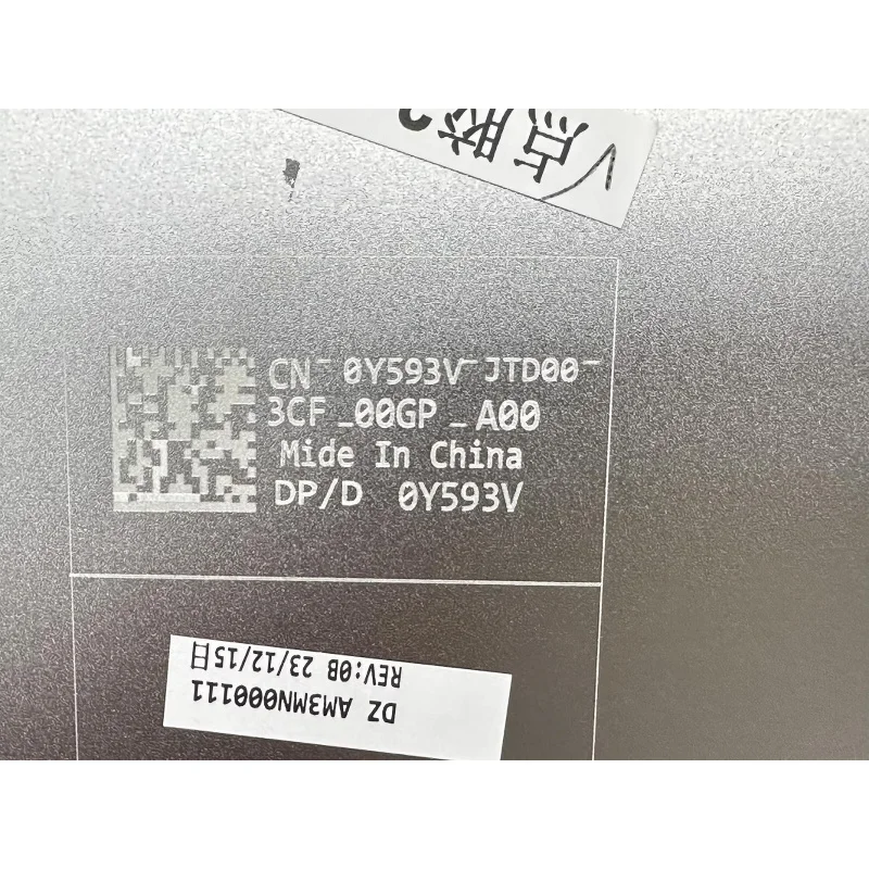S+   0Y593V New Lcd Rear Back Cover Top Case For Dell Precision 7770 7780 M7770 M7780