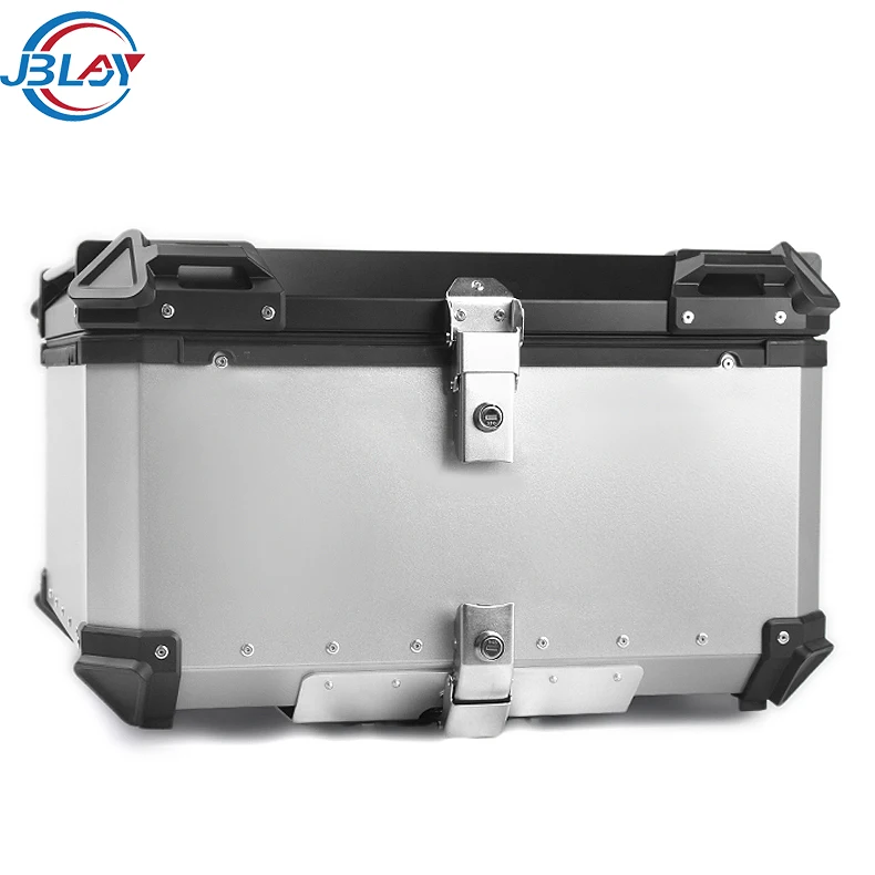 

Motorbike Durable Leather Inner Waterproof Anti-impact Aluminium Alloy Rear Tail Case 100L Top Box for Motorcycle Trunk Boxes