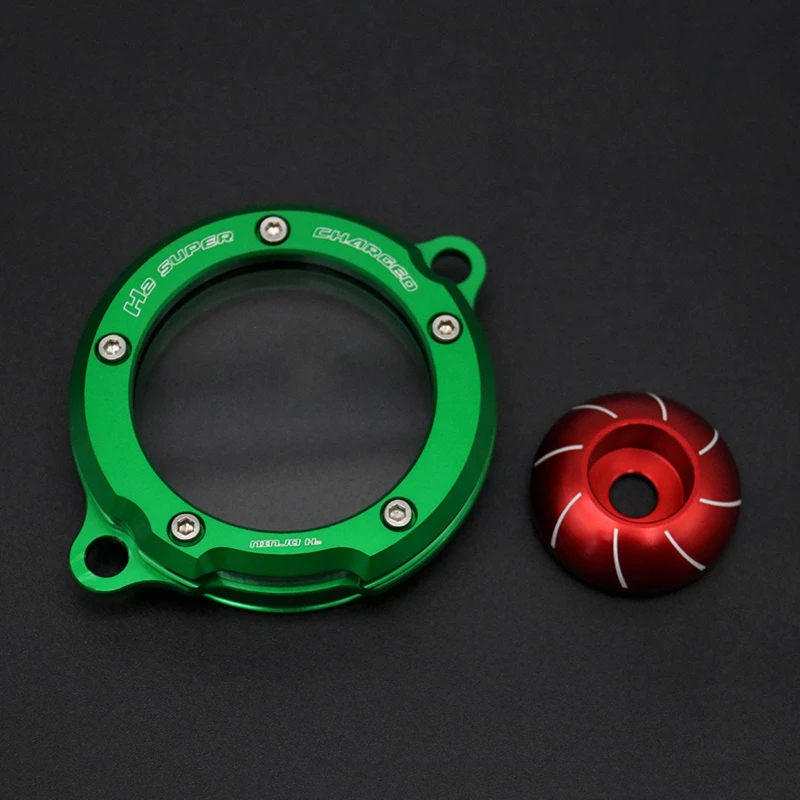 MPOVNCE Geeignet für Kawasaki H2R-SX modifiziertes Turbolader-Abdeckungsset 2019 2020 2021 2022 2023 Turboladerabdeckung 4