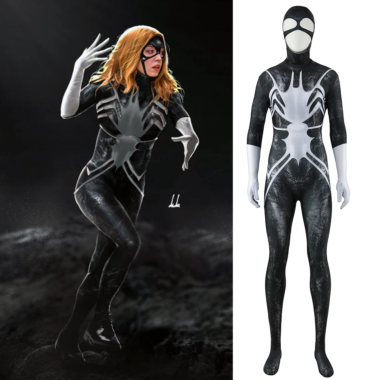 Madame Web Cosplay Sydney Sweeney Costume Superhero Zentai Bodysuit Spider Woman Spandex Outfits Halloween Costume  Adult Kids