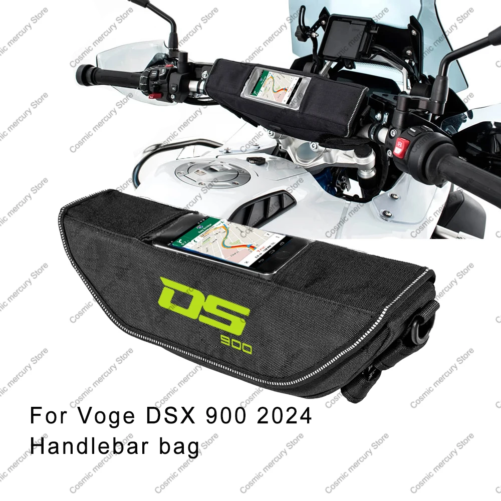 

For Voge DSX 900 2024 Motorcycle Handlebar Travel Bag Motorcycle Waterproof And Dustproof Handlebar Storage Bag