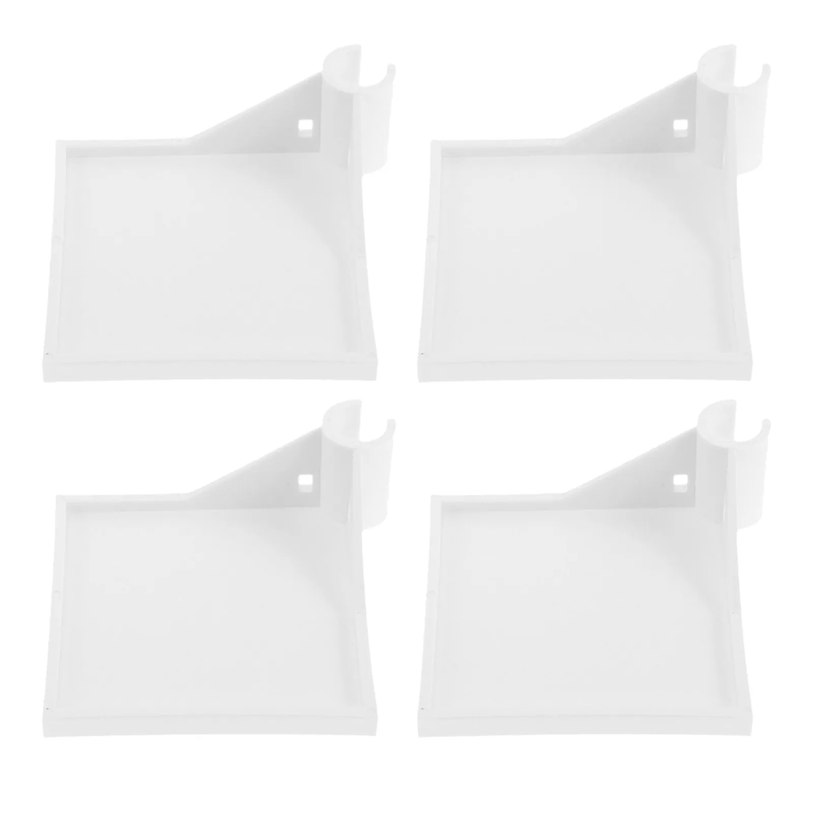4Pcs Grow Tent Camera Bracket Heavy Duty Pole Rack Corner Shelf Plastic Mounting Shelf Plant Equipment Hygrometer Stand