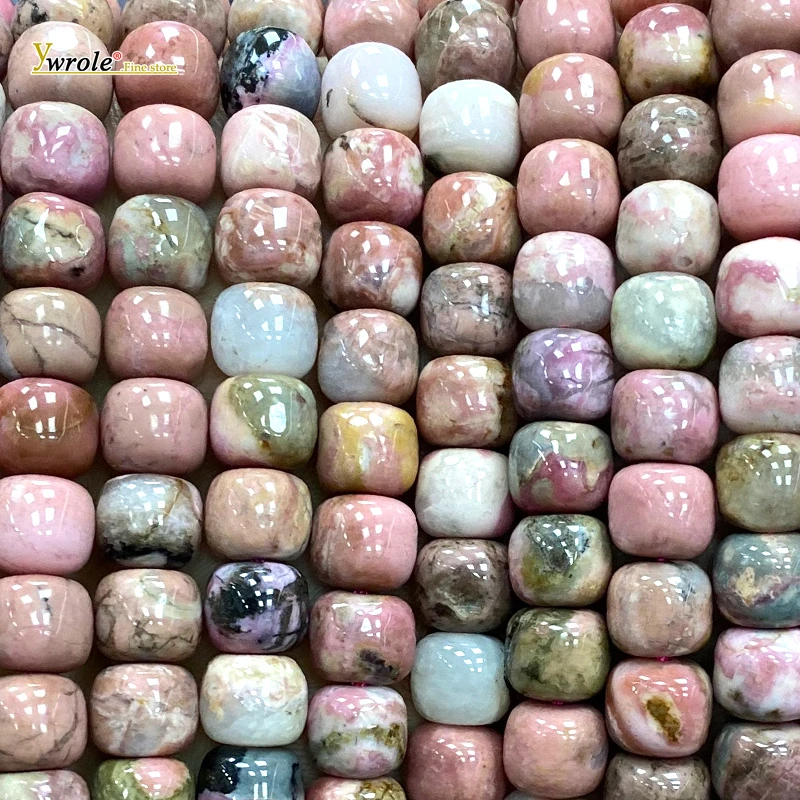 Natural Gemstone 8mm Flat Rondelle AA Rhodochrosite Loose Spacer Beads for Jewelry Making Diy Bracelet Charms Accessories