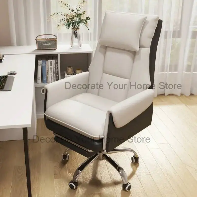 

Armrest Chairs Swivel Office Desk Gameing Ergonomic Mobiles Leather Reading Chair Playseat Silla Oficina Living Room Furniture
