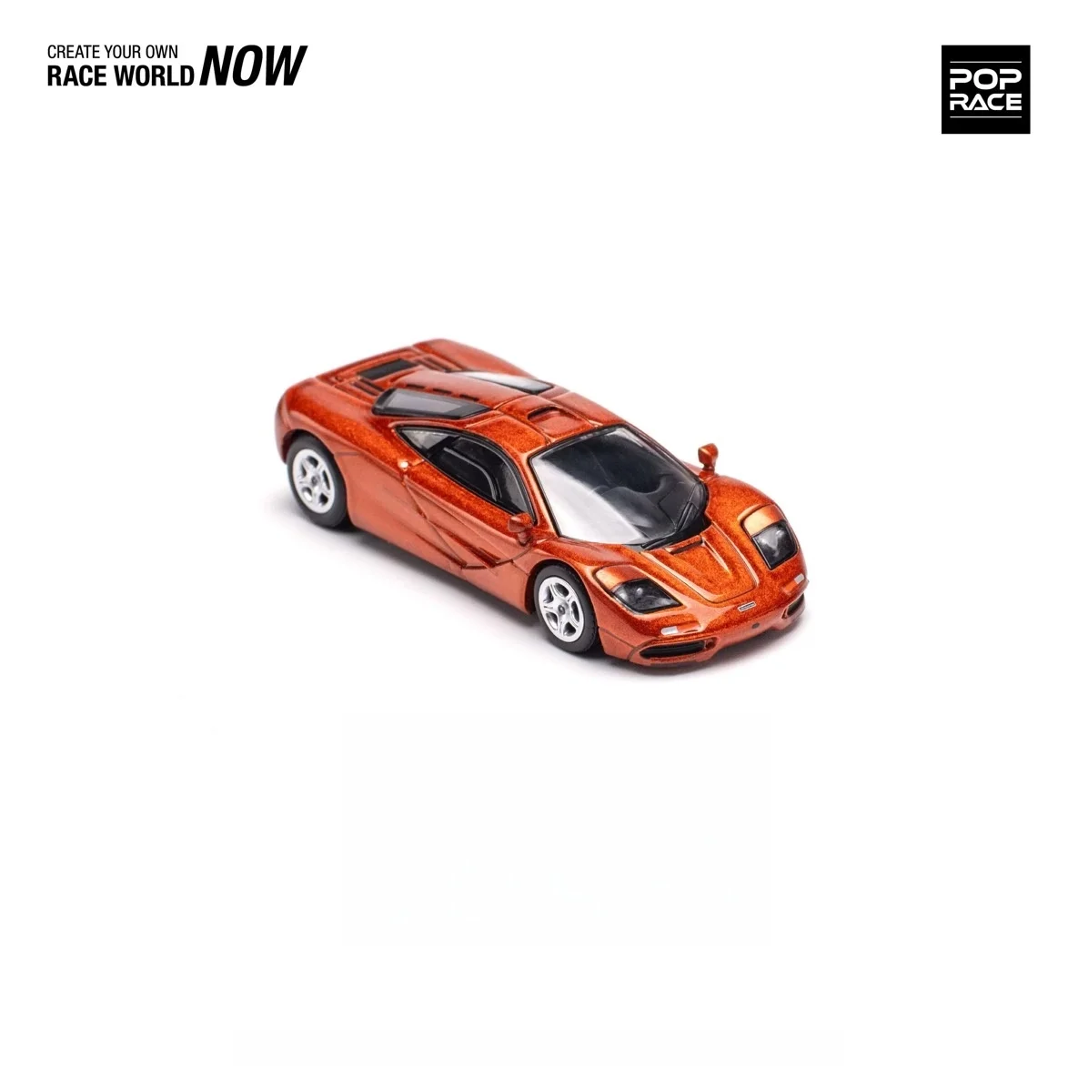 

PopRace 1:64 F1 orange hood openable alloy car model