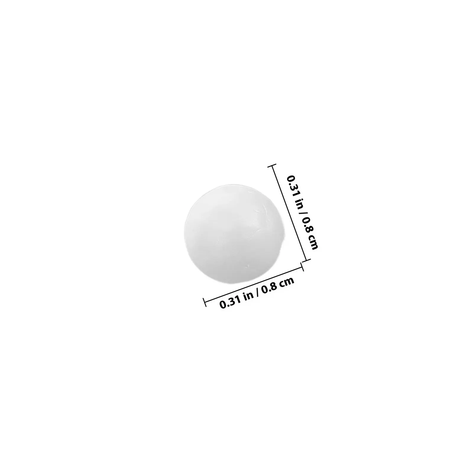 2 Bags Diy Crafts Beads Stuffings for Supplies White Decorative Foams Balls view 4