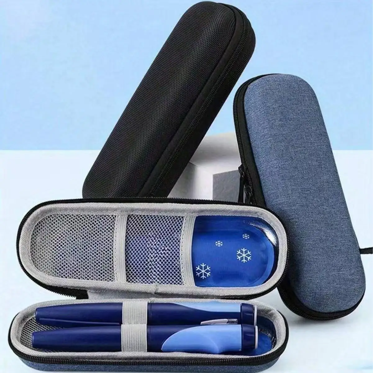 Image of Tragbarer Mini-Insulin-Kühlpaket, leichtes, langlebiges Design, wasserdichtes Eva-Material, handwaschbare Kühltasche mit Weltraumthema