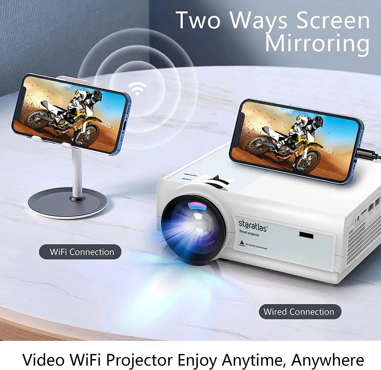 4k Projector With Wifi And BT5 - Home Cinema Compact review and price