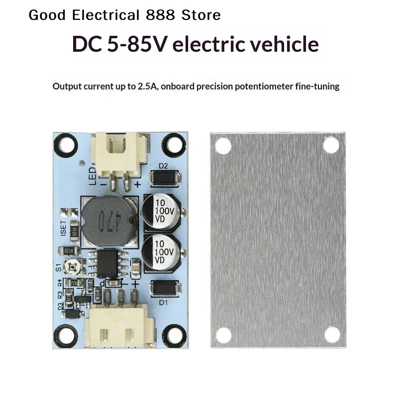 【G】DC 5-85V Constant Current Power Supply Module With PWM Dimming For LED Drive High Efficiency Adjustable 1.5A