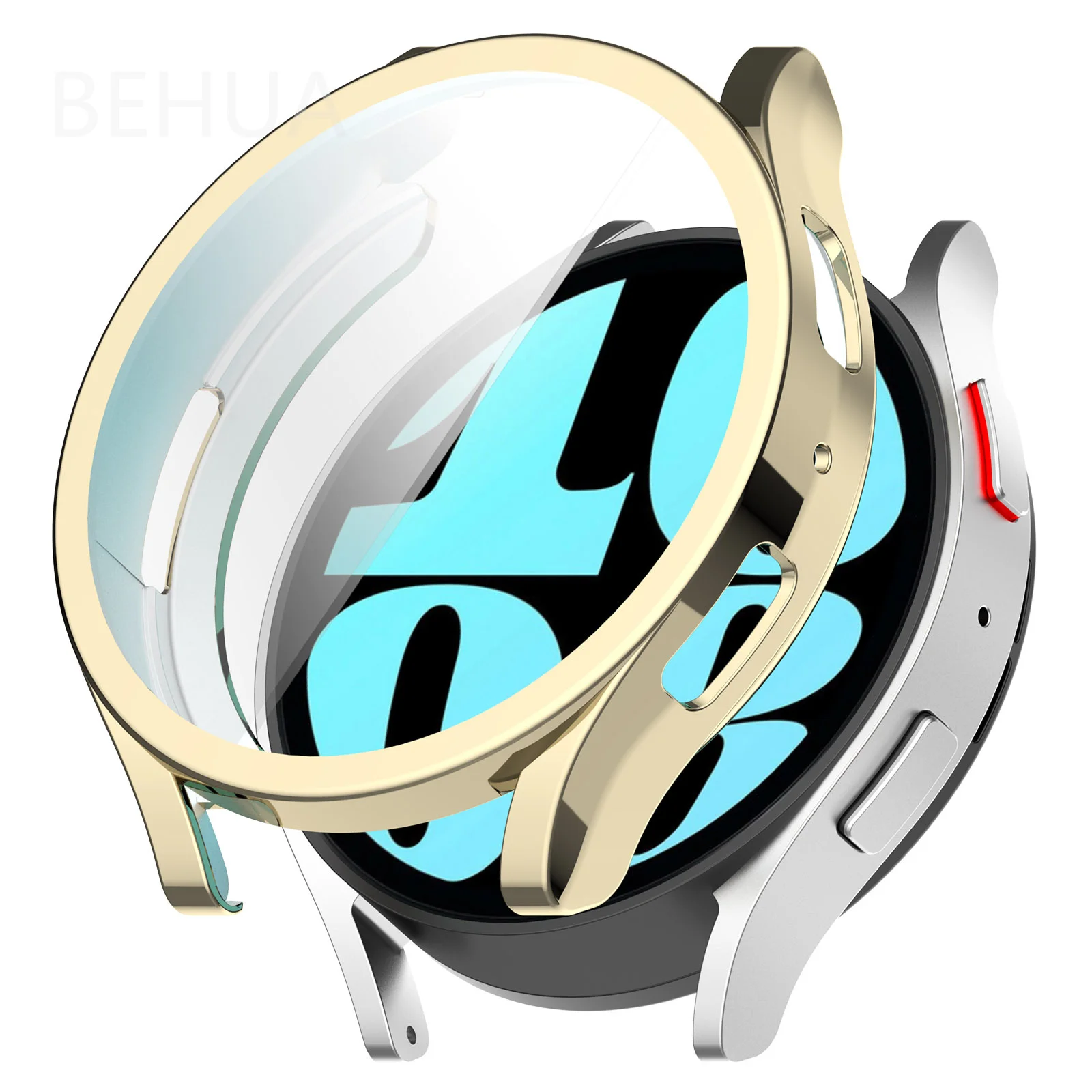 TPU Transparent Screen Protective Case For Samsung Galaxy Watch 6 5 44mm 40mm Full Protector Cover Shockproof Ultra-Thin Shell