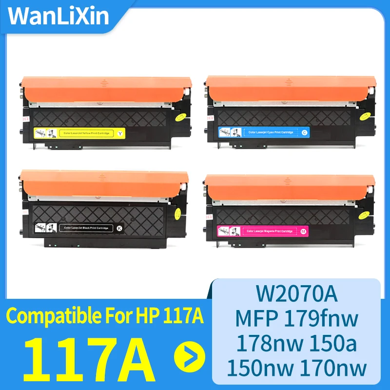 

Европейский картридж с тонером 117A, совместимый с hp117a 117a w2070a для принтера HP MFP 179fnw 178nw 150a 150nw 170nw с чипом