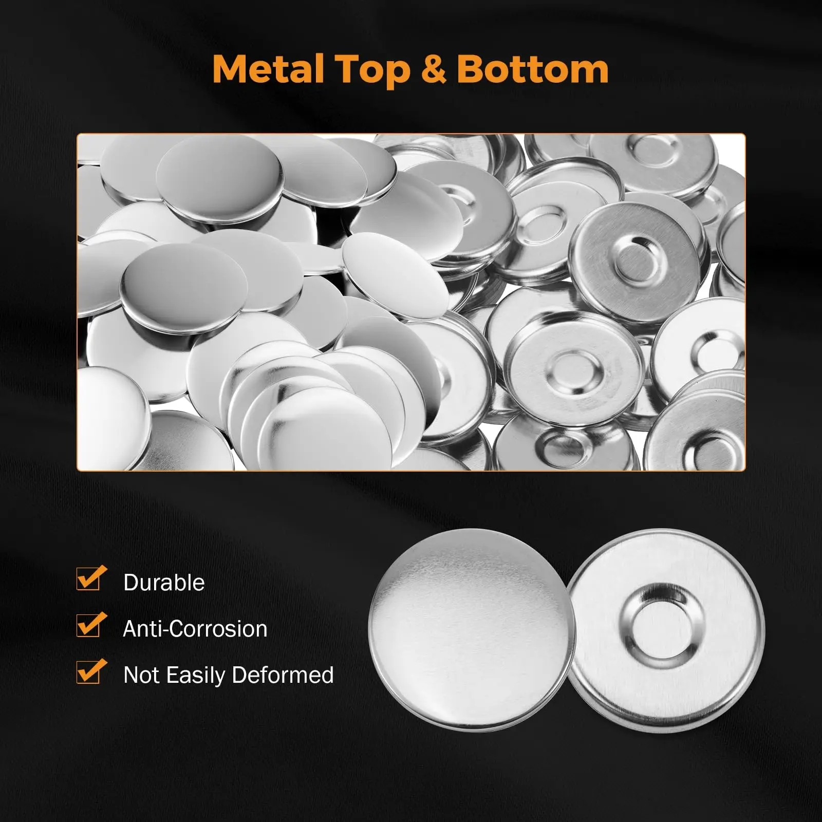 25-75mm Magnet Button Materials 100 PCS for Button Making Machine DIY Badges Craft Supplies