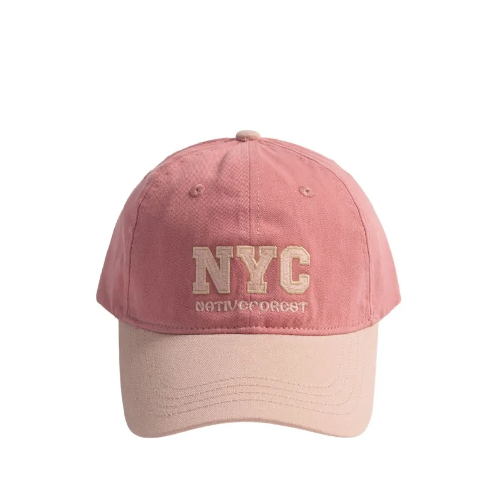 

Cotton Sports Baseball Cap Adjustable Patchwork Color Vintage Duck Tongue Cap Comfortable Anti-UV Outdoor Letters Baseball Hat