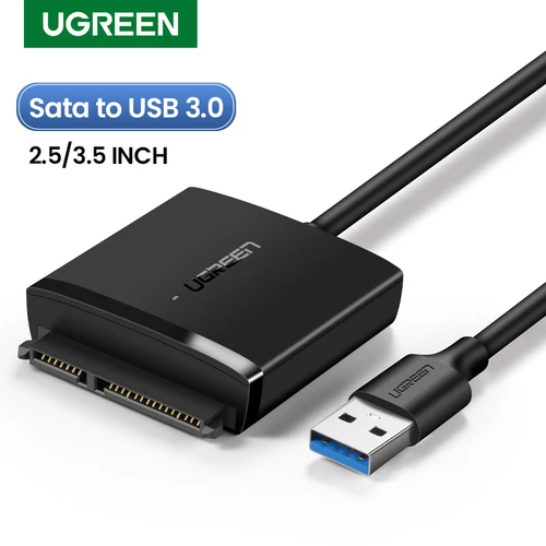 UGREEN SATA a USB adaptador USB 3,0 2,0 a Sata 3 Cable convertidor Cabo para 2,5 3,5 HDD SSD unidad de disco duro Sata a adaptador USB