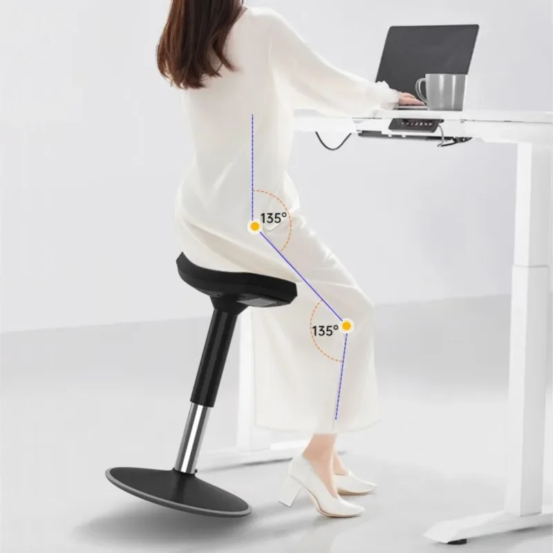 Saddle Chair Office Home Ergonomic Riding Chair Bar Lifting Standing Sitting Tumbler Shaking Chair