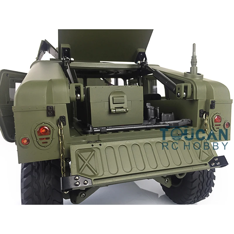 HG 1/10 RC 4*4 P408 U.S Military Racing Car Crawler Truck 2Speed ESC Motor Remote Control Outdoor Toys For Boy Gift TH15071-SMT6