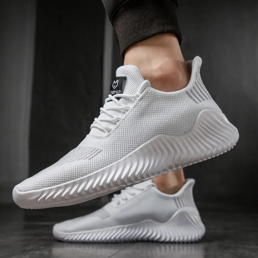 2026 Shoes Men High Quality Male Sneakers Breathable White Fashion Gym Casual Light Walking Plus Size Footwear Zapatillas Hombre