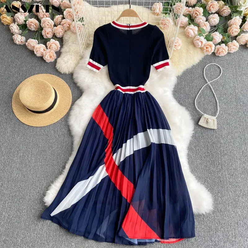 Spring Autumn French Vintage Long Sleeve Sweet Grenadine Joint Puff Sleeve Club Formal Dresses Women