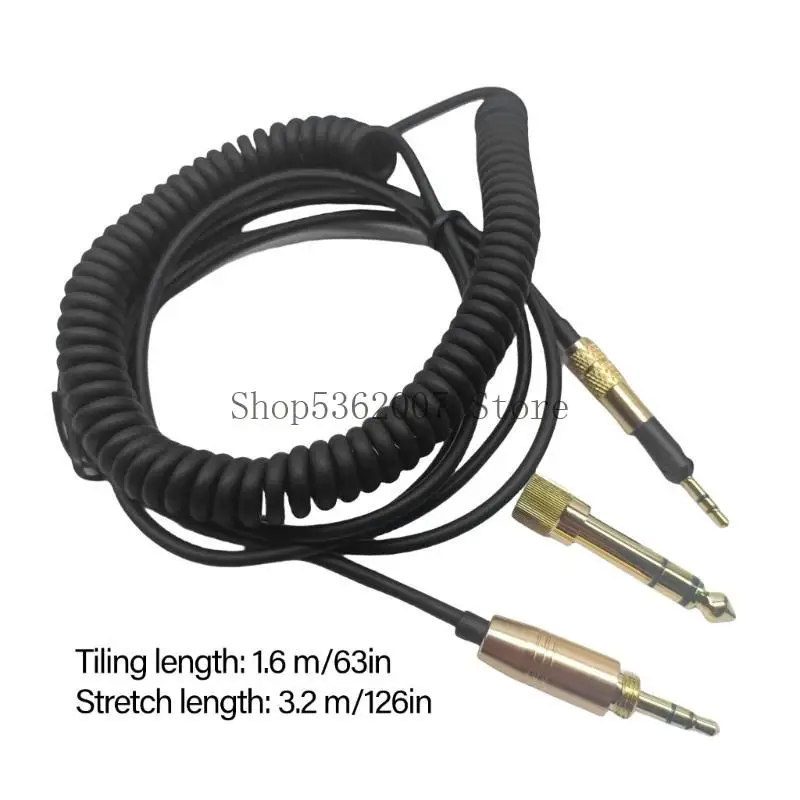 HD598/599HD/558H/D518/HD599/HD569/HD6 용 품질 스프링 디자인 오디오 케이블 넓은 사운드 스테이지 및 선명도 40JB