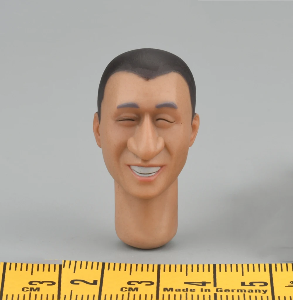 1/12 BOBTOYS CJH-006 Gangsters Security Captain Hong Qiang Smile Male Head Sculpt Carving with Neck Connector Fit 6