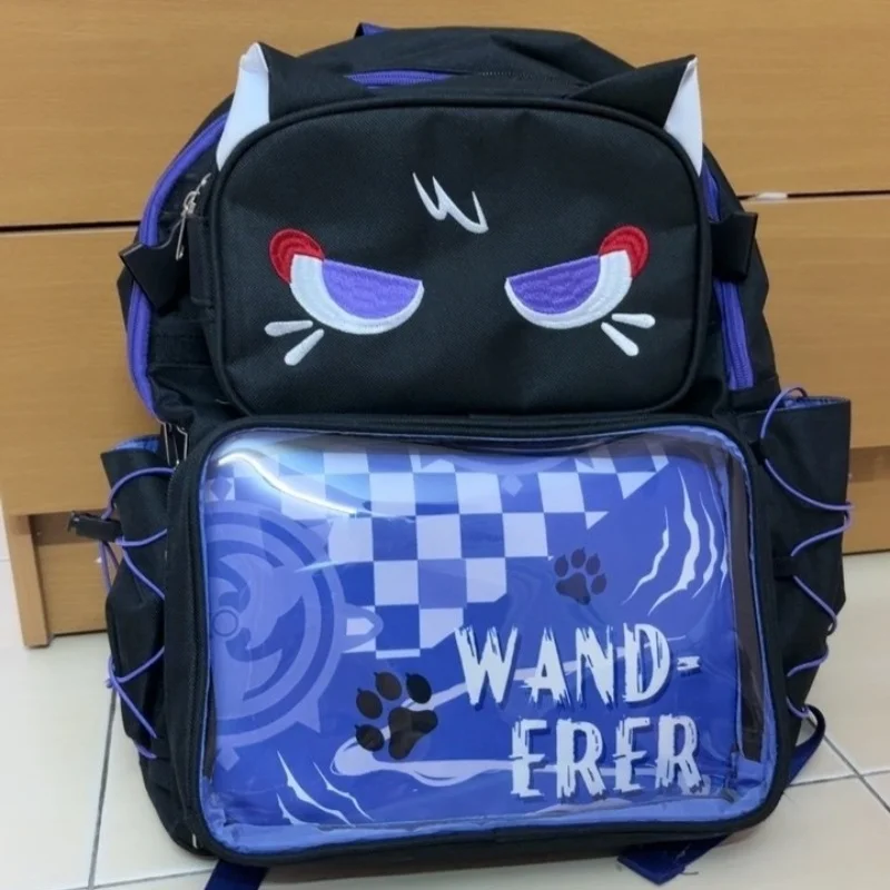 Genshin Impact Wanderer Schoolbag Scaramouche Backpack Large Capacity Detachable Pain Bag For Primary Secondary Students view 6