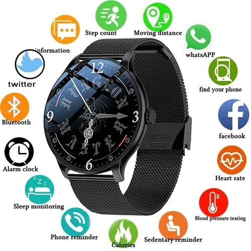 LXASFIT 2025 nuevo reloj inteligente Monitor de ritmo cardíaco durante el sueño salud Bluetooth hablar señoras deporte reloj inteligente para Android IOS