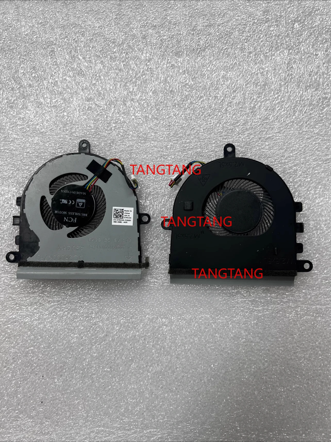 

New CPU GPU fan for DELL Inspiron 5570 5575 3583 P75F 5593 fan CN-07MCD0