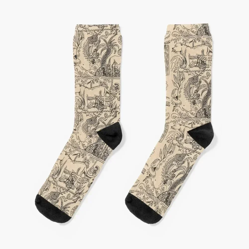 

bestiary Socks christmas stocking Hiking boots men cotton high quality Man Socks Women's