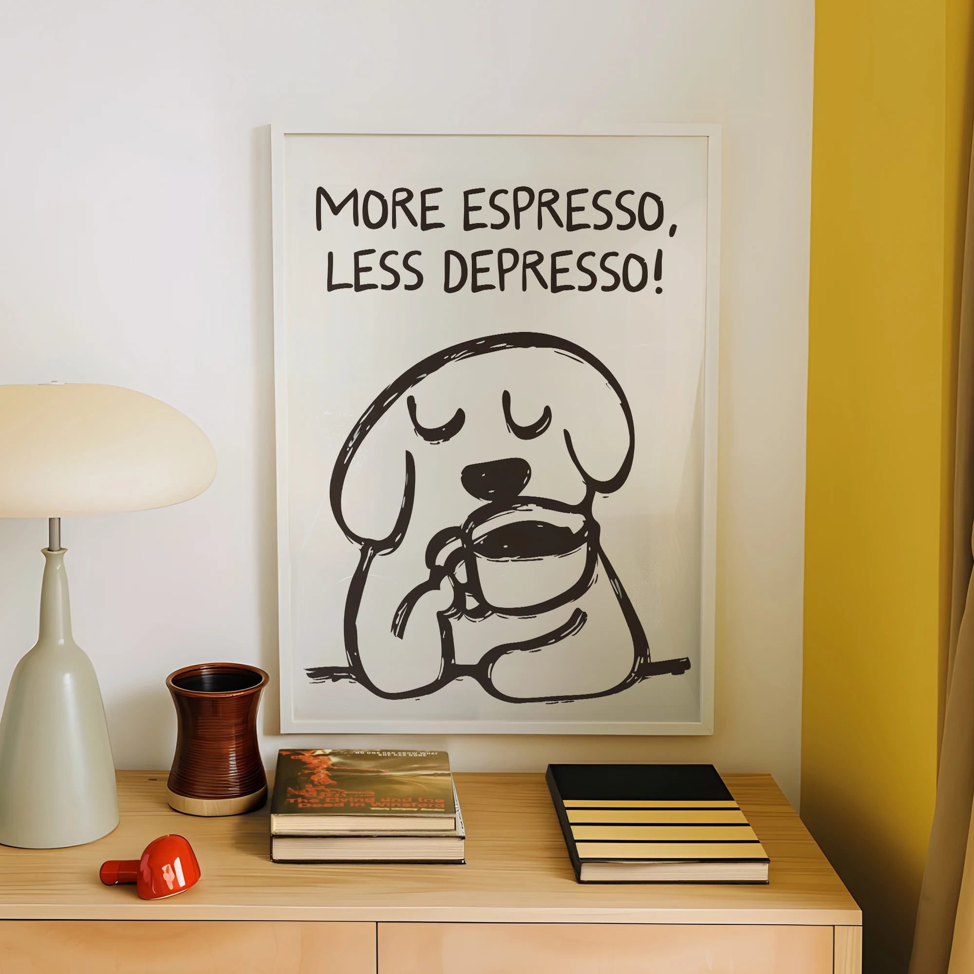 Retro więcej espresso mniej De – Home Decor Reviews recenzja i cena