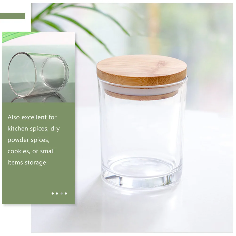

Glass Holder 5 Sets Empty Jar Tin Jars Lids Cup Tins Fragrance Aromatherapy Storage Sealed Containers Hardware