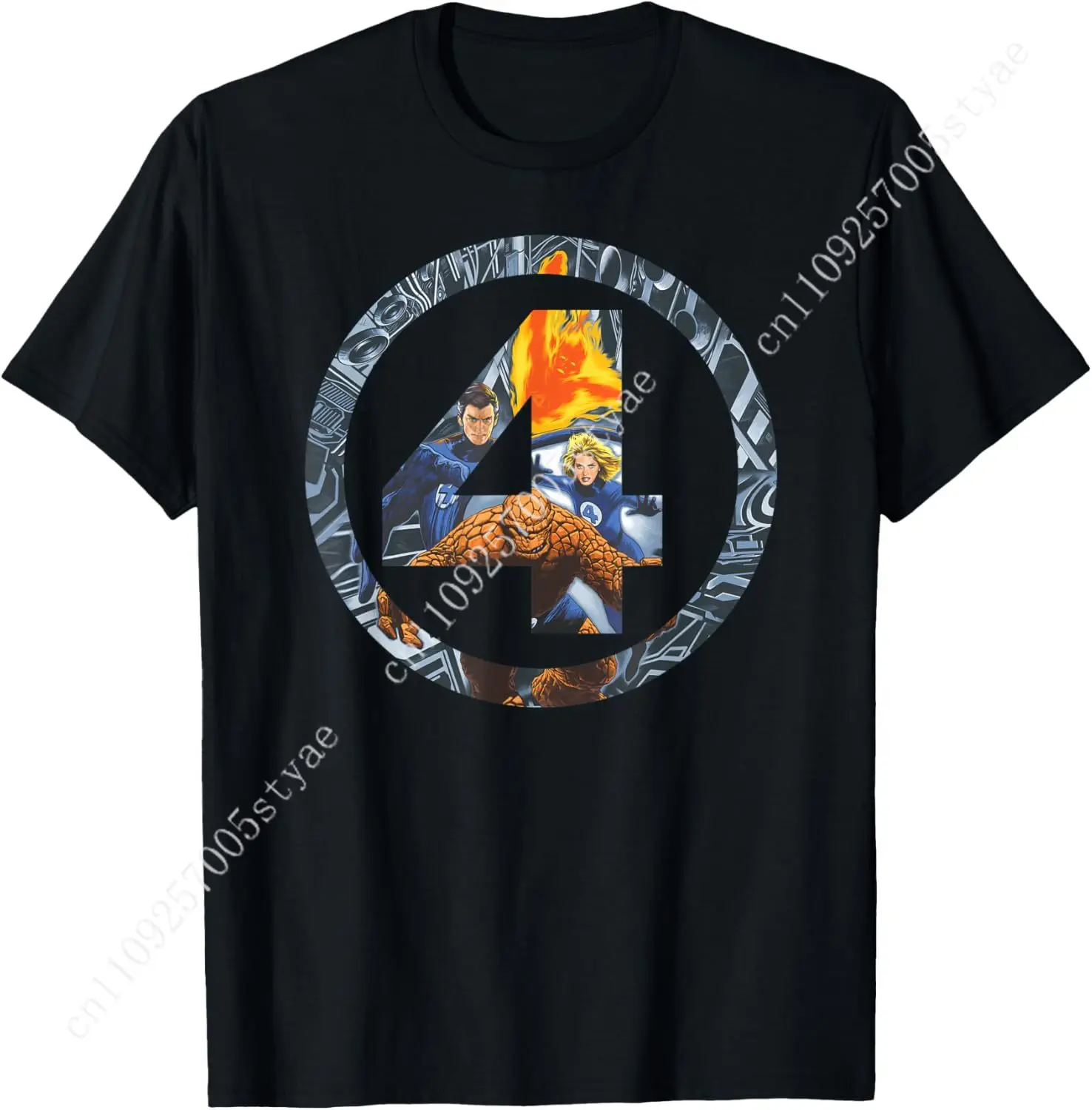 

Marvel Fantastic Four Super Heroes 4 Logo T-Shirt T-Shirt