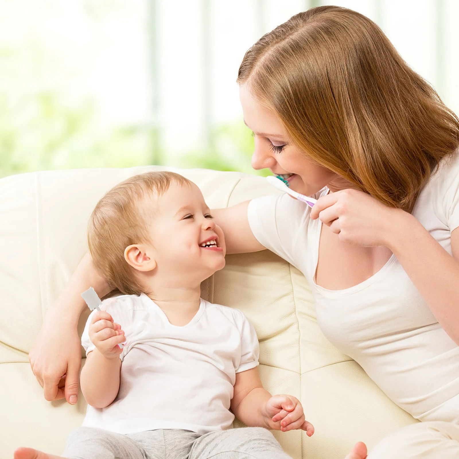 

30pcs Oral Cleaner Kids Tongue Brush Scraper Toothbrush Gauze Baby Toddler Infant Halitosis Solution Breath Freshener