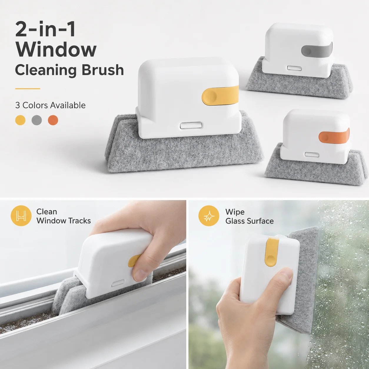 Window Groove Cleaning Cloth Brush Slot Hand-held Door Gap Keyboard Kitchen Floor Gap Household Cleaning Tools