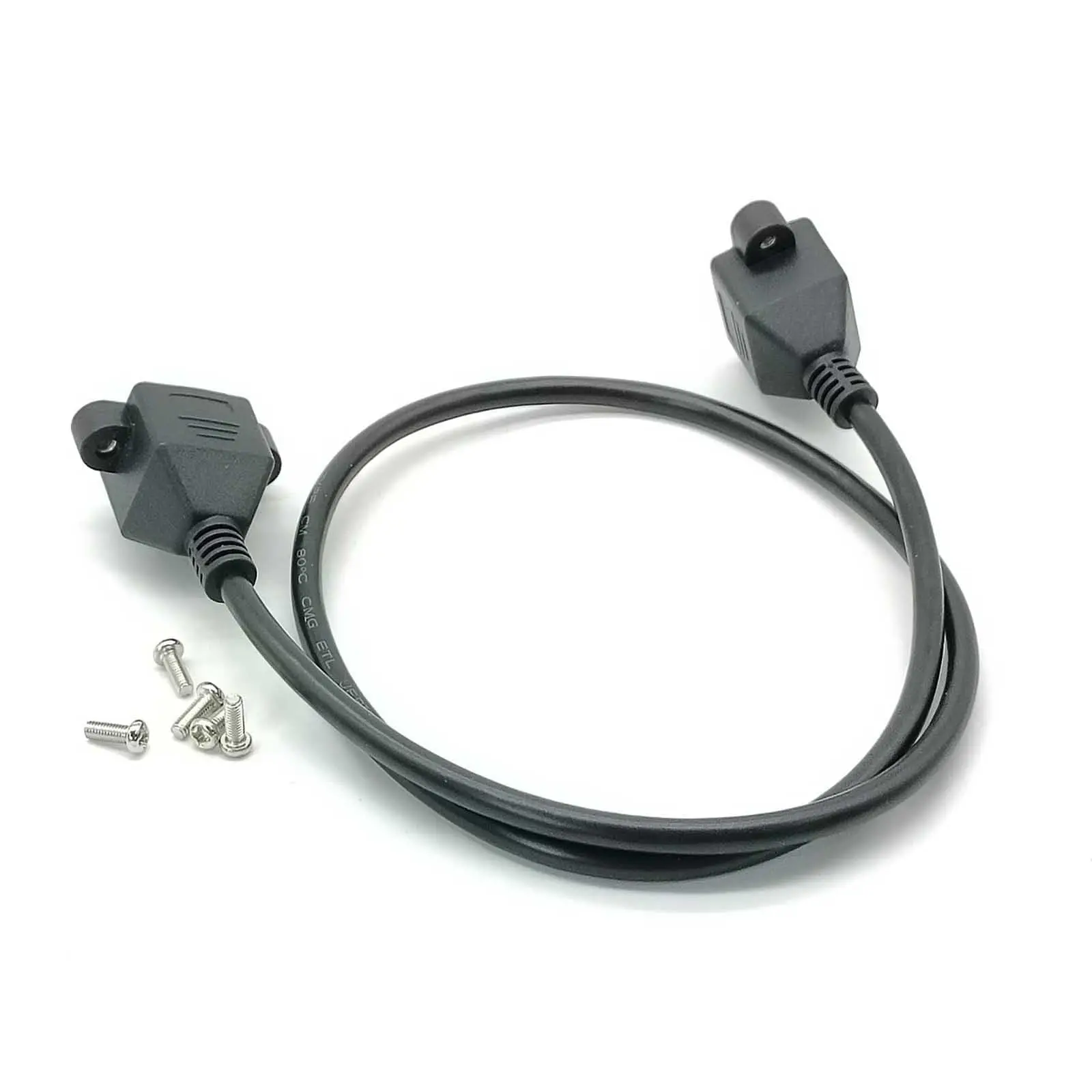 RJ45 Female to RJ45 Female Bulkhead Panel Mount CAT6 Ethernet LAN Network Extension Cable 30CM