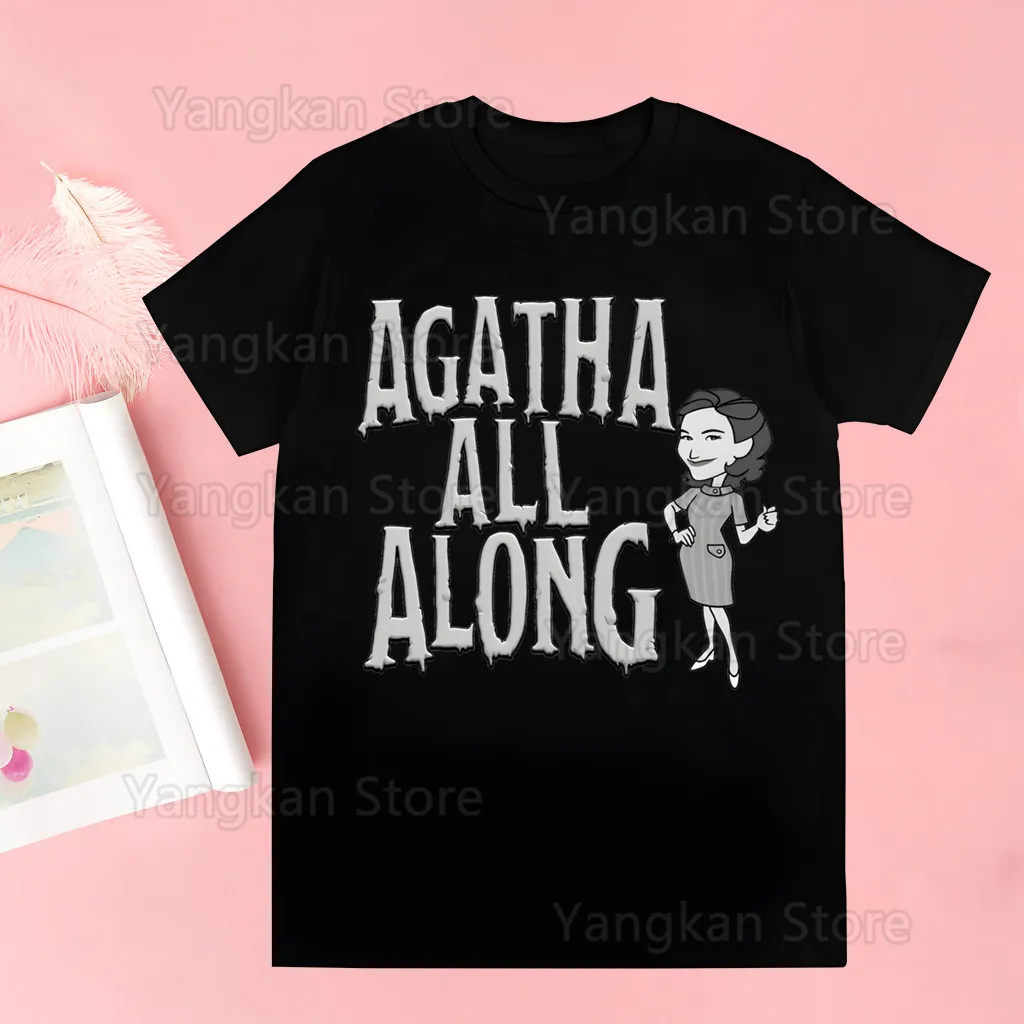 Agatha All Along T Shirt Shirts Quality Summer Top Tshirts Short Sleeves Tees T-Shirt