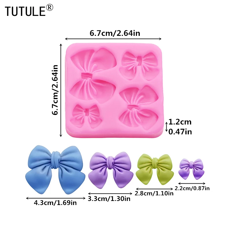 Butterfly knot flip candy chocolate silicone mold diy Large Small Butterfly cake decorating accessories clay drip silicone molds