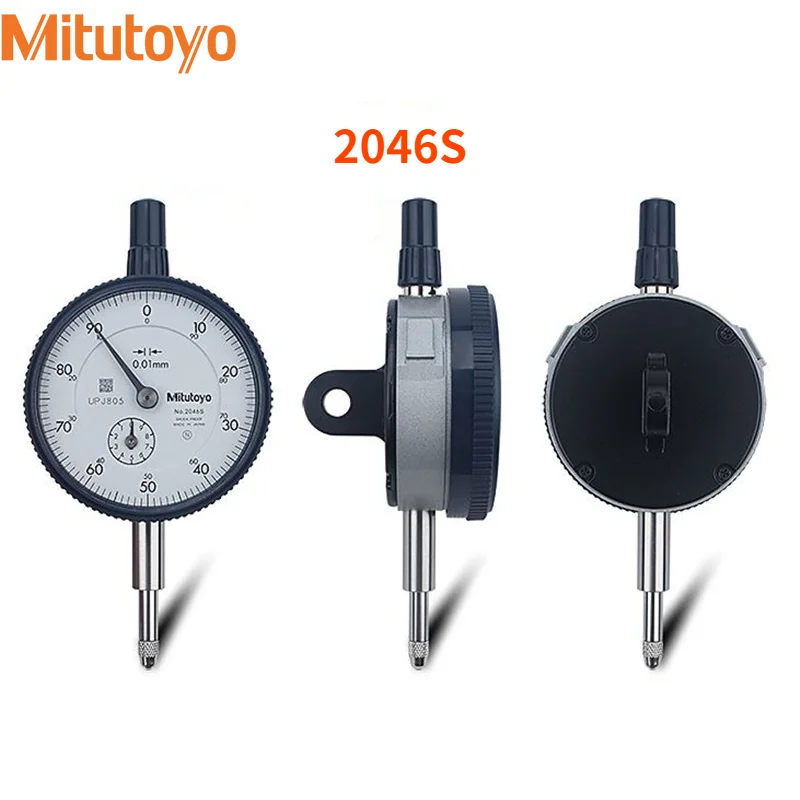 ميتوتويو اليابان 2046S 0.01 مللي متر مؤشر الاتصال الدقيق 10 مللي متر المكبس مقياس قياسي لفحص الاختبار